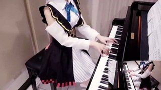 Nakiri Ayame Docchi-Docchi Song【Pan Piano】
