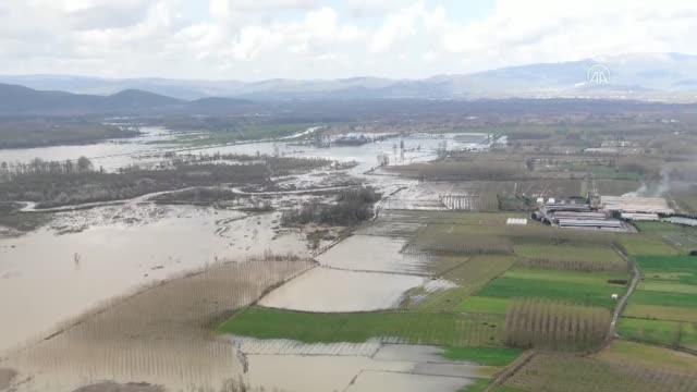Son dakika haberleri | (DRONE) Efteni Kuş Cenneti Gölü havzası eriyen karla suya doydu