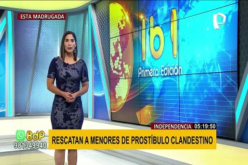 Independencia: rescatan a menores que eran explotadas sexualmente en prostíbulo clandestino