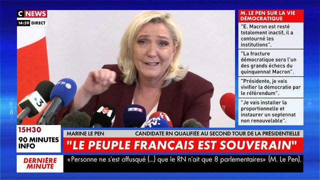 Marine le Pen: Il n'y a pas de journalistes chez Quotidien (...) c'est une émission de divertissement .