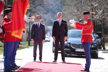 Kuzey Makedonya Cumhurbaşkanı Pendarovski, Karadağ'a resmi ziyarette bulundu
