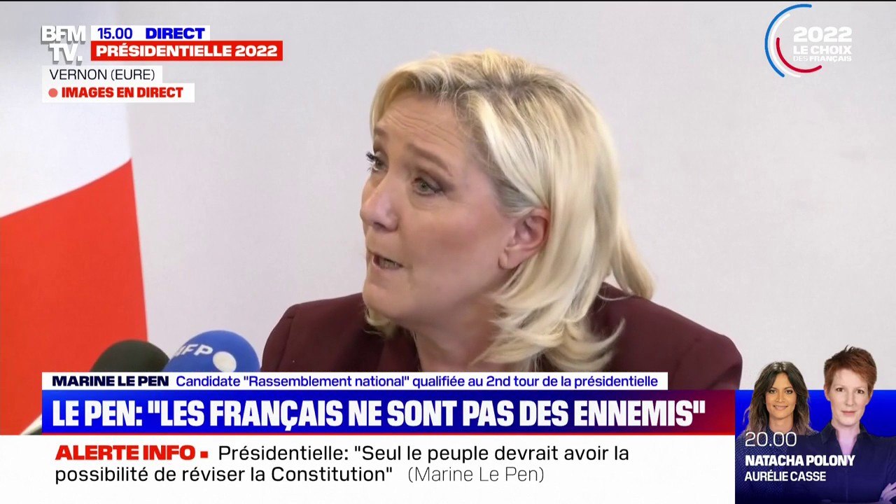 "Il n'y a pas de journalistes chez Quotidien" : Marine Le Pen assume de choisir les journalistes accrédités à la suivre
