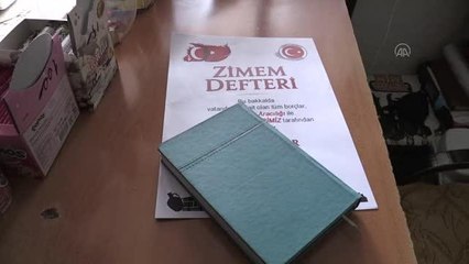 Bir dernek bakkalın veresiye defterini satın aldı