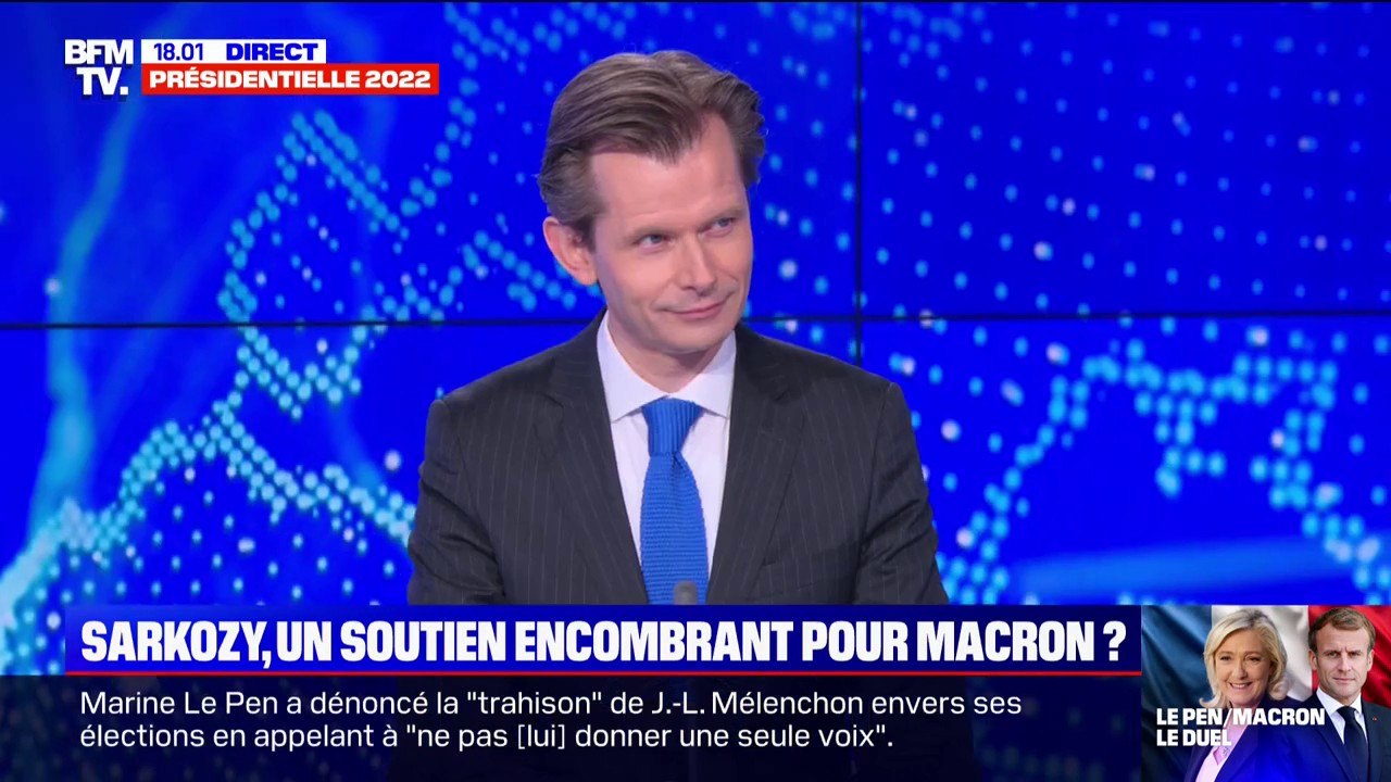 Guillaume Larrivé (LR): "C'est bien qu'avec force, avec clarté, Nicolas Sarkozy dise qu'il votera pour Emmanuel Macron"