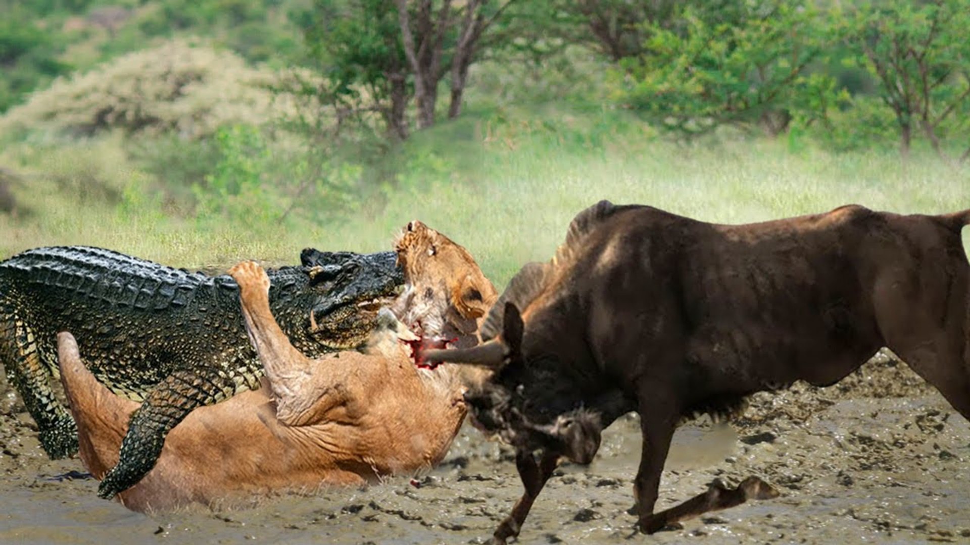 ⁣Hyena VS wild dogs, the winner met the Leopard