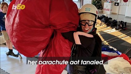 Skydiver Miraculously Survived After Her Parachute Got Tangled Round Her Leg
