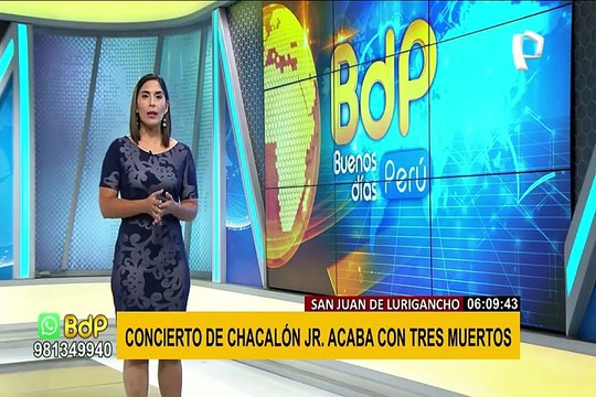 SJL: un muerto y dos heridos deja ataque a balazos luego de concierto