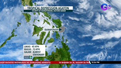 Bagyong Agaton, halos hindi gumagalaw; Bagyong Basyang, nakalabas na ng PAR | SONA