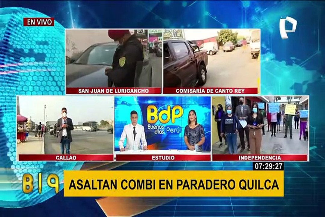 Callao: Combi fue asaltada en paradero de Quilca