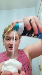 Shaving Cream Covered Face