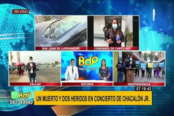 SJL: un muerto y dos heridos deja ataque a balazos luego de concierto