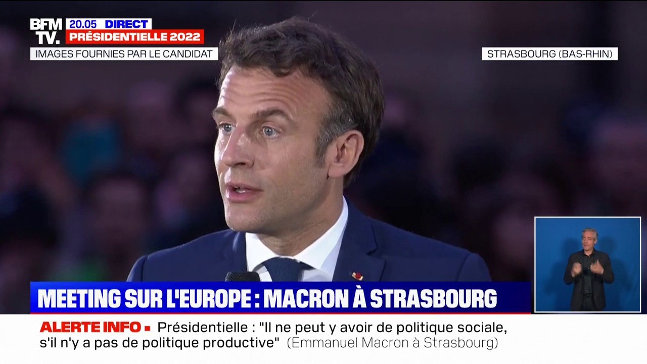 Emmanuel Macron chahuté pendant son meeting à Strasbourg