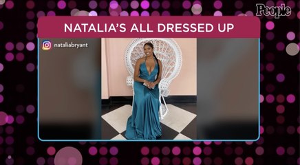 Natalia Bryant Dazzles in Plunging Teal Gown at Brooklyn Beckham and Nicola Peltz's Wedding