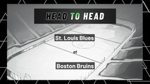 St. Louis Blues at Boston Bruins: First Period Moneyline, April 12, 2022