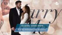 El raro diamante verde del anillo de compromiso que Ben Affleck le dio a Jennifer López