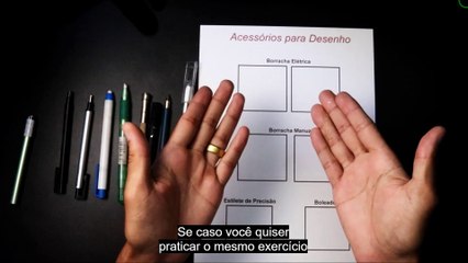 Aula - Testando cada acessório de desenho com dicas