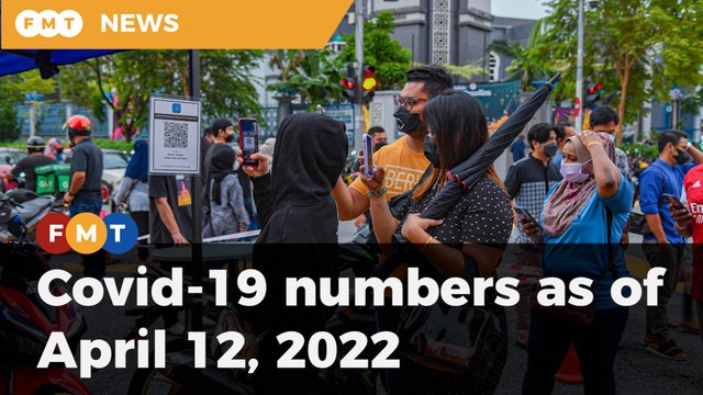 Covid-19 numbers as of April 12, 2022