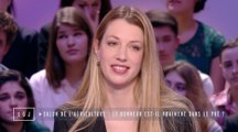 Emeline de L'amour est dans le pré sur le plateau du Grand Journal