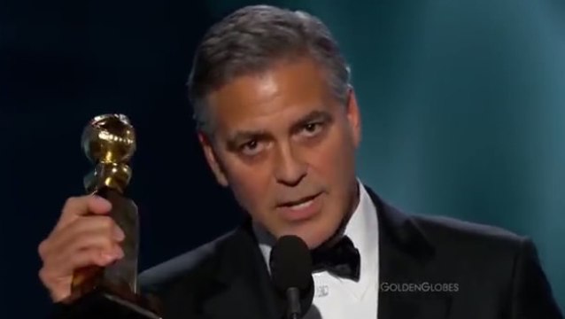 George Clooney aux Golden Globes 2015 : Je suis Charlie