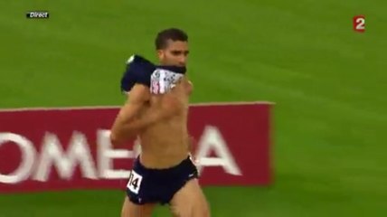 Le Français Mahiedine Mekhissi enlève son maillot et perd sa médaille d'or !