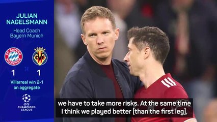 Bayern season can't be a success after Villarreal loss - Nagelsmann
