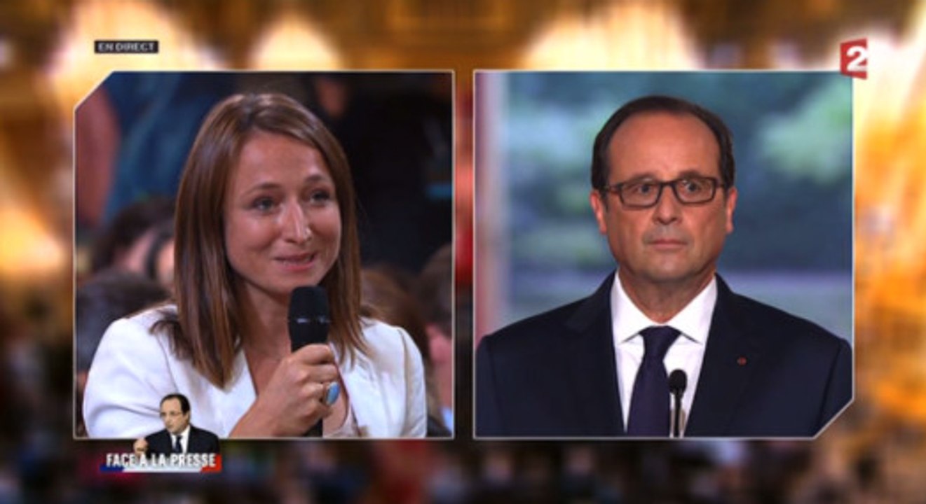 Insolite : la question improbable d'une journaliste à François Hollande sur... la pluie