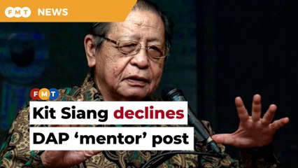 Kit Siang declines DAP ‘mentor’ post, says there’s no need for him to hold any position