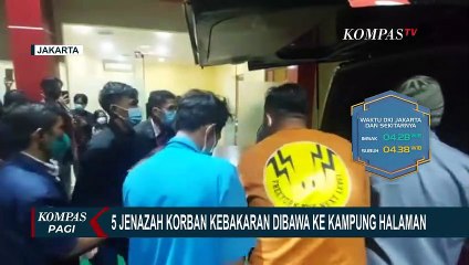 Jenazah Satu Keluarga Korban Kebakaran di Warakas Dibawa ke Kampung Halaman