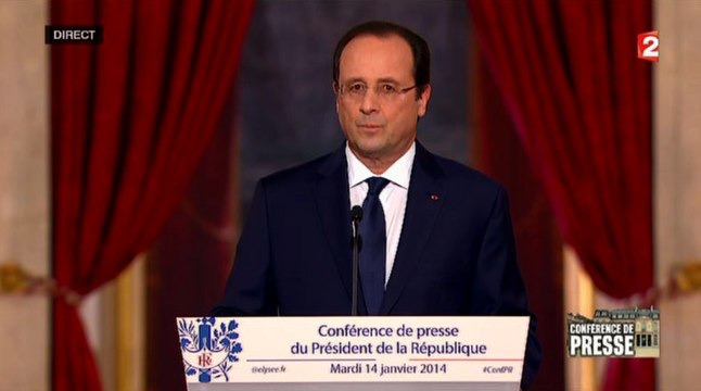Conférence de presse à l'Elysée : François Hollande interrogé sur sa vie privée