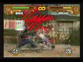 Naruto Ultimate Ninja 3   Kimimaro VS 1st Hokage