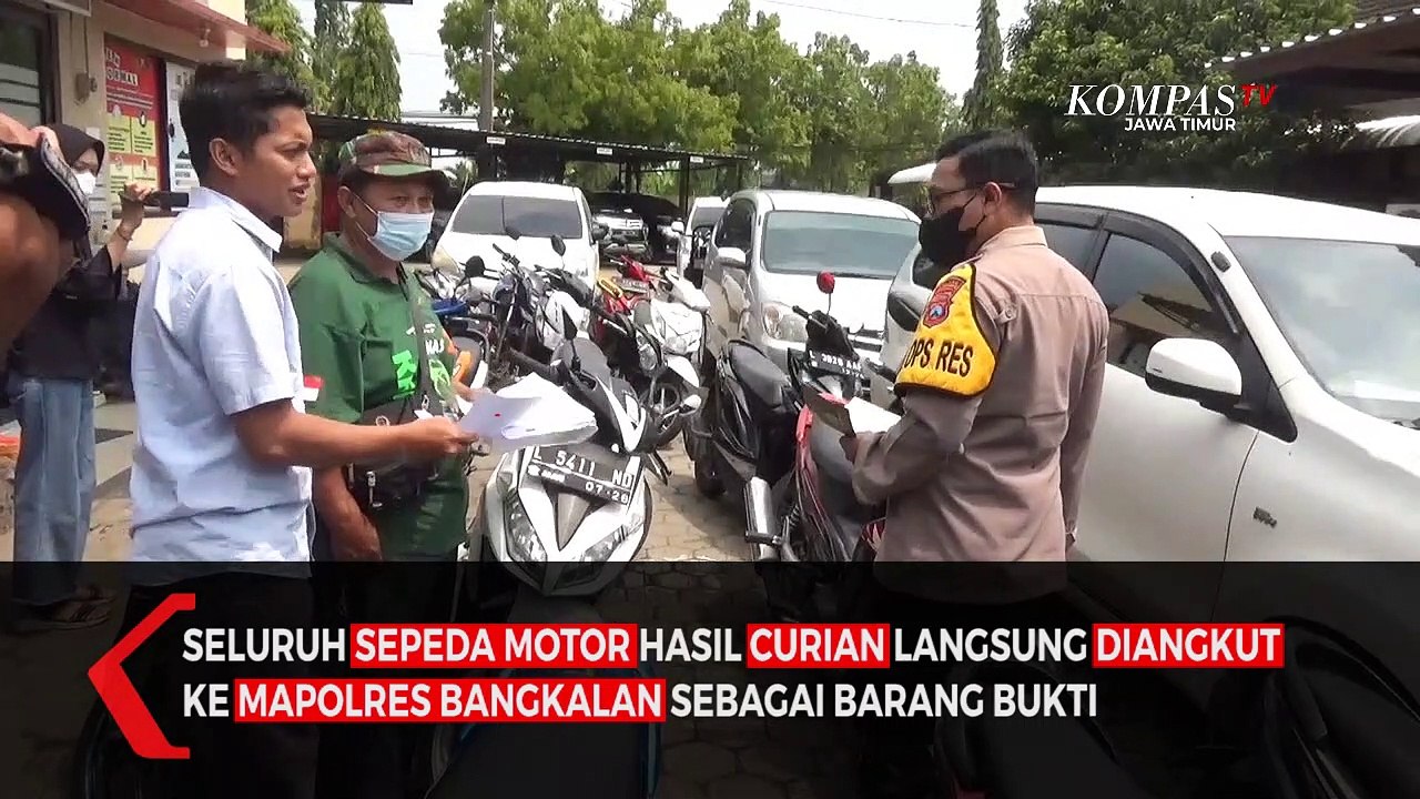 Polisi Grebek Penadah Motor Curian di Bangkalan