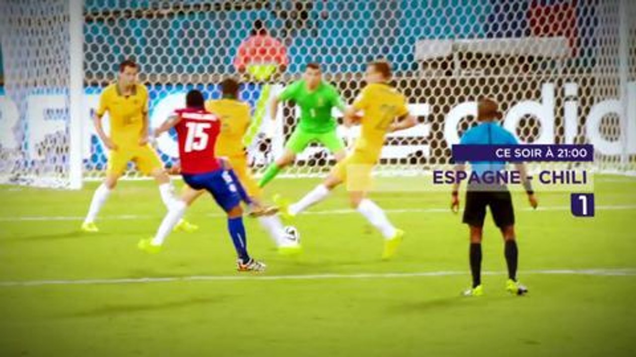 Australie - Pays-Bas, Espagne-Chili, Cameroun-Croatie (beIN Sports 1) 18 juin