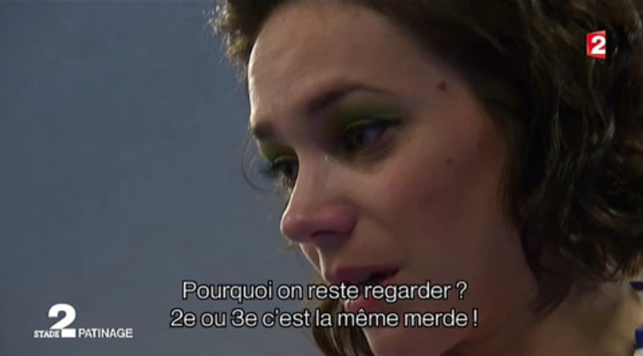 Nathalie Péchalat et Fabian Bourzat encouragés lors des Mondiaux de patinage au Japon