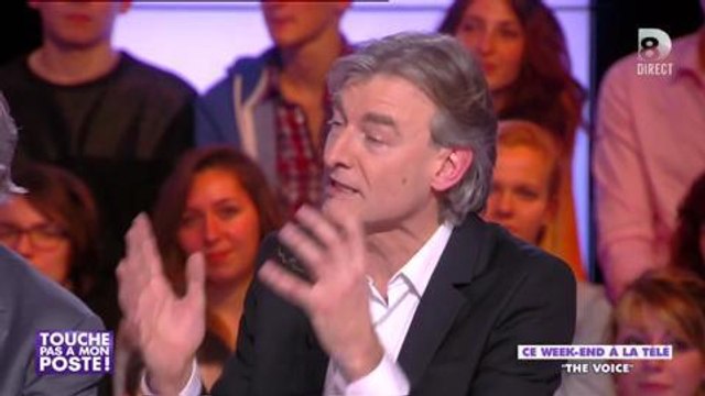 Gilles Verdez s'énerve à propos de The Voice dans Touche pas à mon Poste !