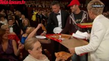 Pizza aux Oscars, bière aux César... Le Zapping people 2/2