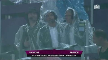 Orage impressionnant lors de France-Ukraine