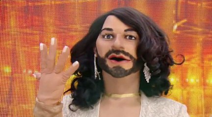 Conchita aux Guignols de l'info sur Canal +