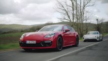 Porsche Panamera GTS Sport Turismo and Taycan GTS Driving Video