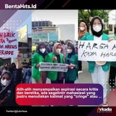 Viral, Spanduk Tak Pantas pada Aksi 11 April 2022