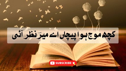 Kuch Mauj E Hawa Pechan Ai Mir Nazar Aai | Love Lines Poetry | Poetry Junction