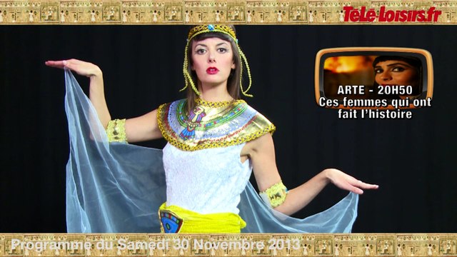 La Speakerine se prend pour Cléopâtre ! (programmes du 30 novembre)