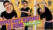 Upper Body Workout Routine ️ ft. Harija | Harija Vlogs