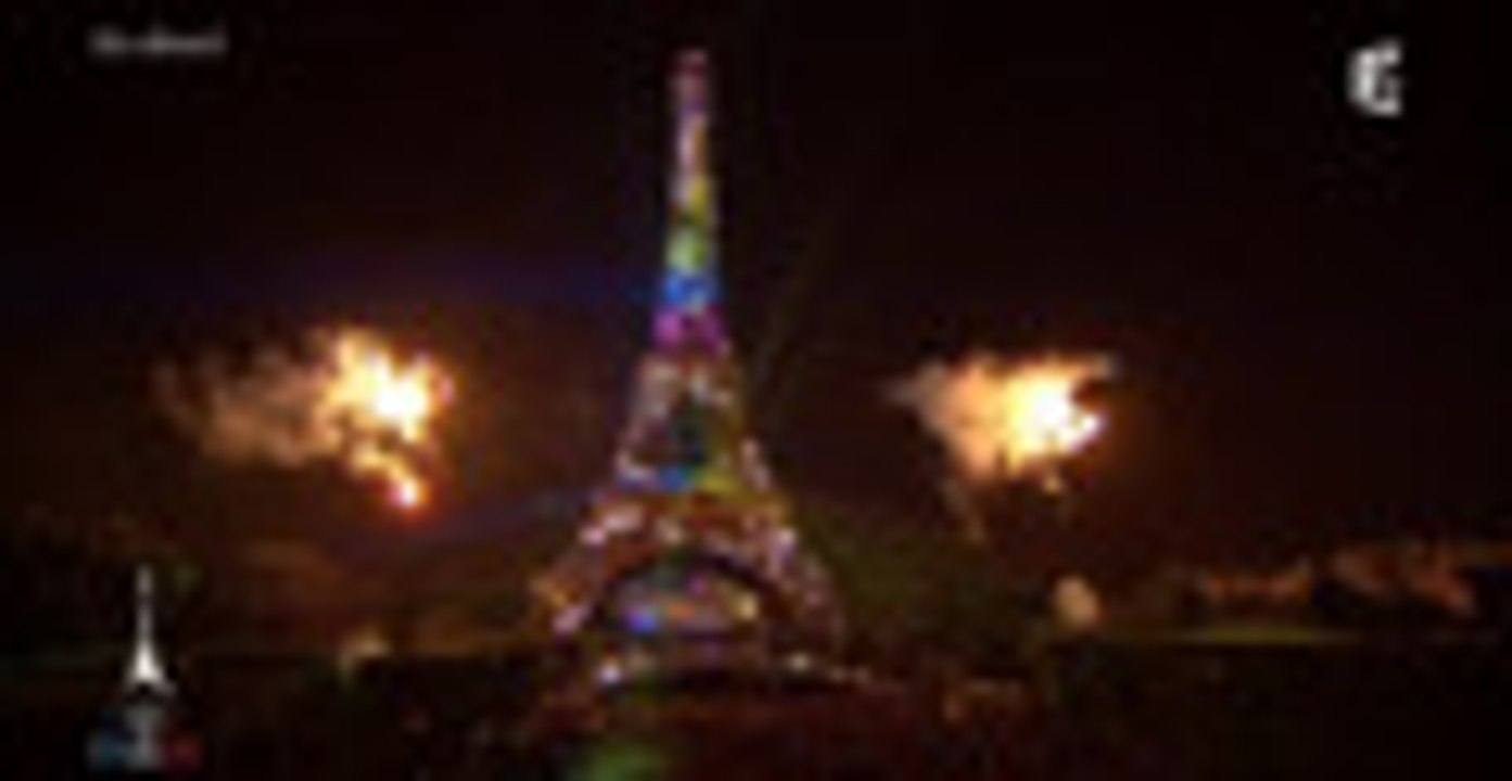 14 juillet : la Tour Eifffel "arc-en-ciel" hommage à Mandela ou au mariage pour tous