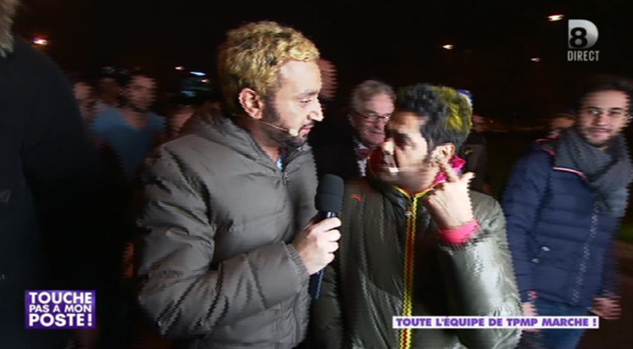 Cyril Hanouna et Jamel Debbouze en pleine Marche dans Touche pas à mon poste