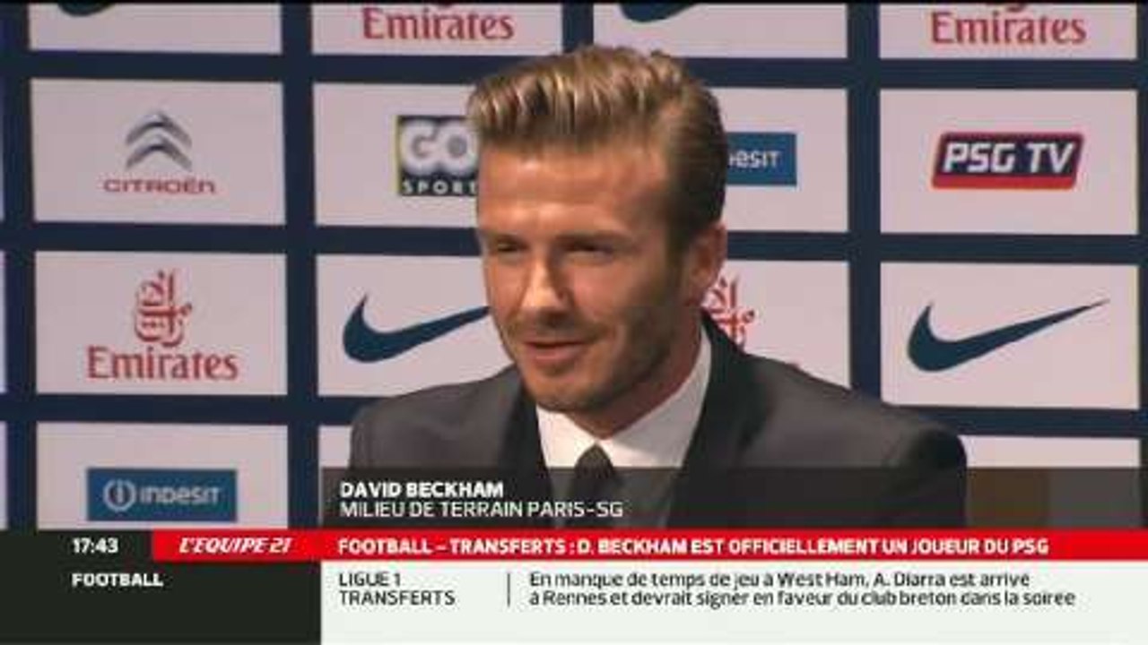 David Beckham signe au PSG !