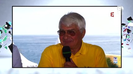 Gérard Holtz vanne Raymond Poulidor sur son polo jaune