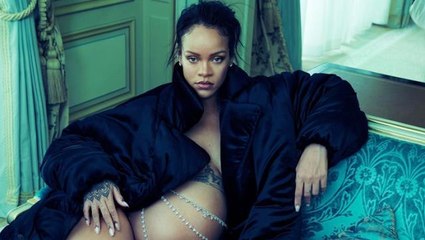 Karnı burnunda hamile Rihanna, iç çamaşırsız pozlar verdi
