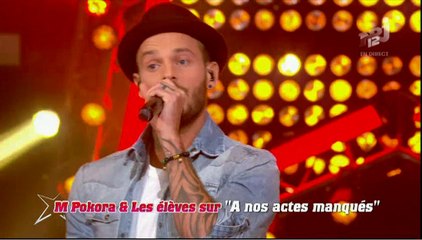 Les élèves avec leur parrain M Pokora sur A nos actes manqués