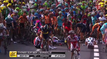 Tour de France : énorme chute à l'arrivée à Marseille