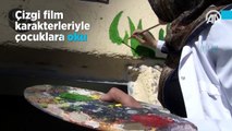 Çizgi film karakterleriyle çocuklara okulu sevdiriyor